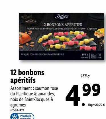 12 Bonbons Apéritifs Deluxe