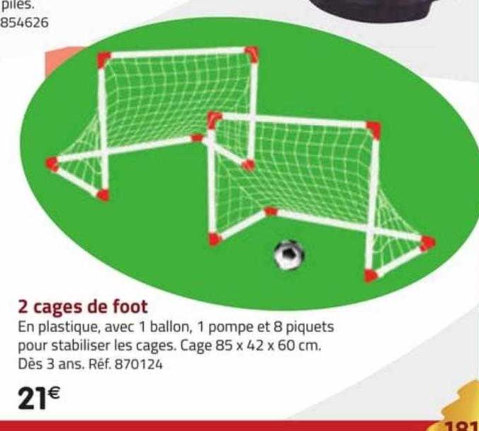 2 cages de foot