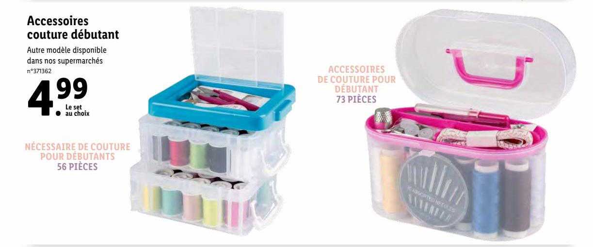 accessoires couture débutant