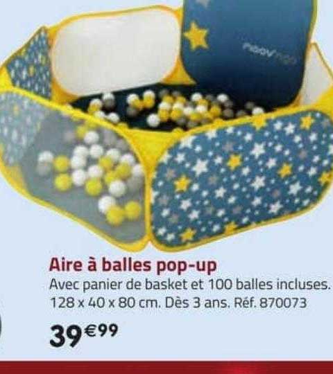 aire à balles pop-up