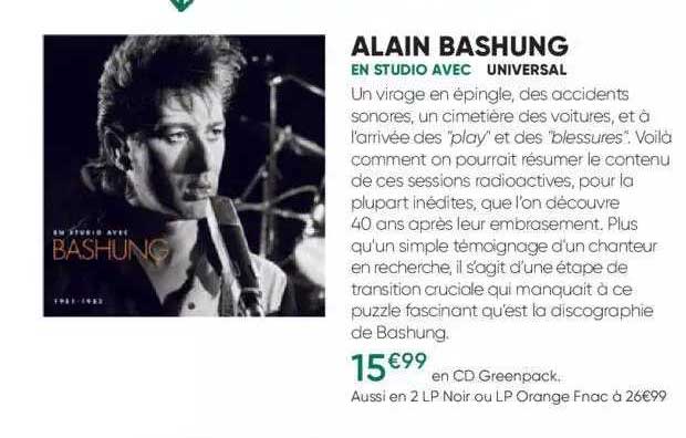 alain bashung - en studio avec