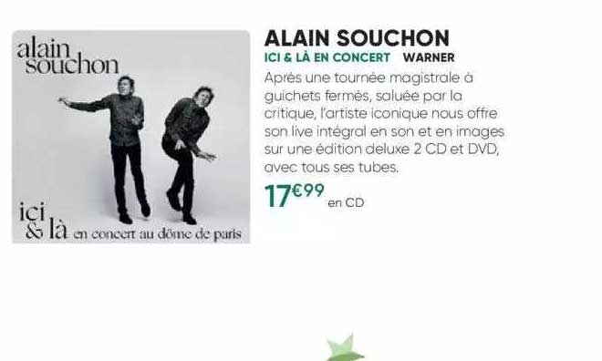 alain souchon - ici & là en concert