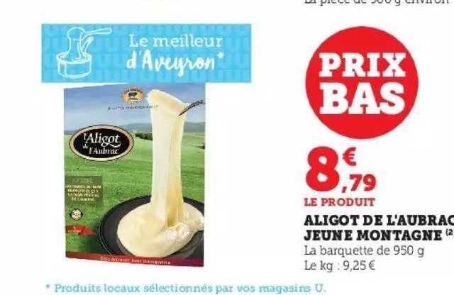 aligot de l'Aubrac jeune montagne