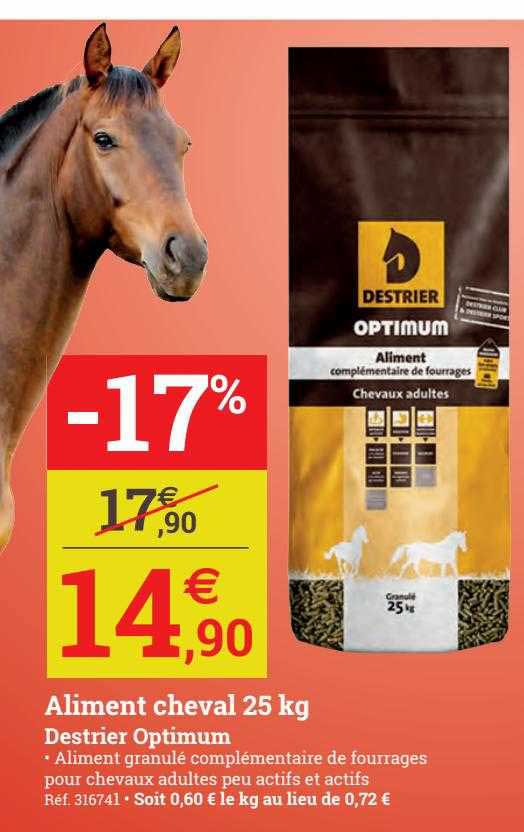 aliment chefal 25 kg destrier optimum