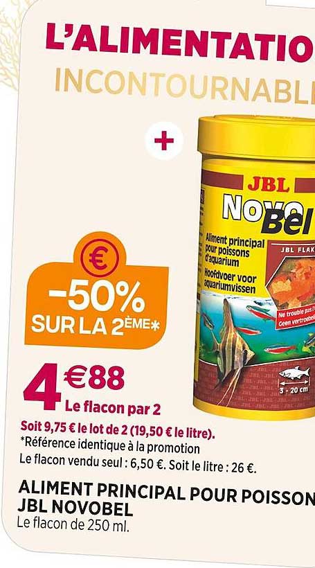 aliment principal pour poisson jbl novobel