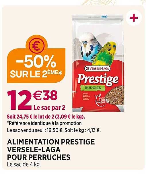 alimentation prestige versele-laga pour perruches