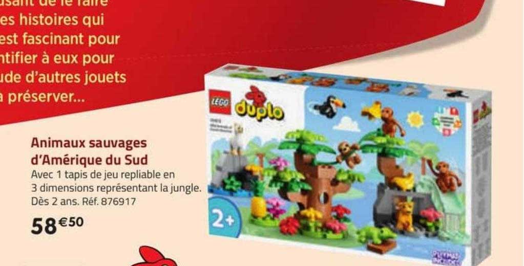 animaux sauvages d'amérique du sud lego duplo