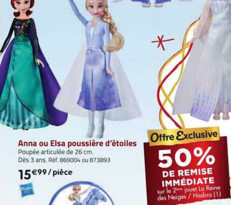 anna ou elsa poussière d'étoiles hasbro