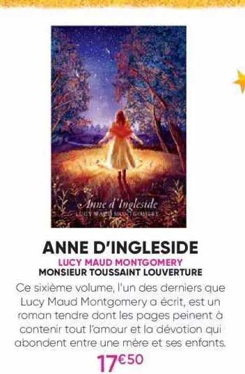 anne d'ingleside - lucy maud montgomery - monsieur toussaint louverture