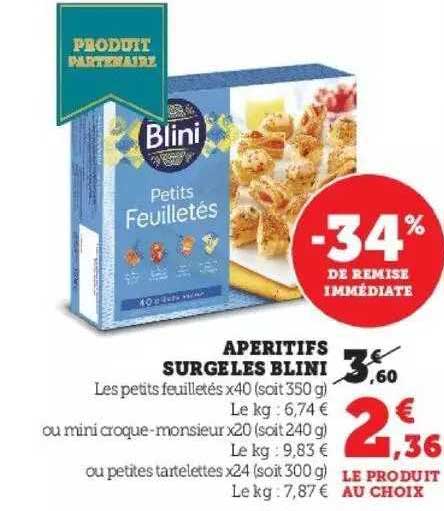 Apéritifs Surgelés Blini