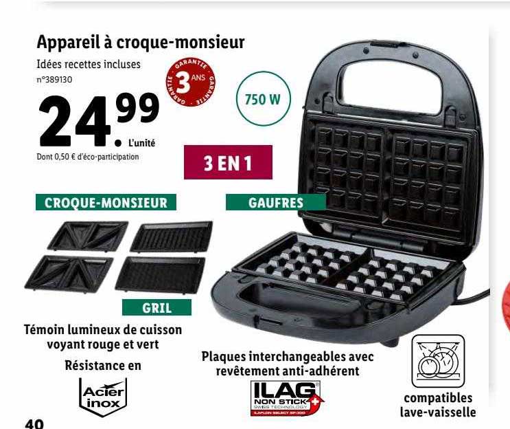 appareil à croque-monsieur