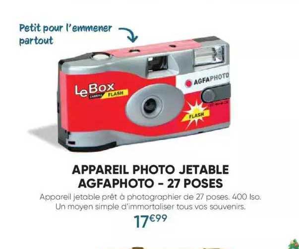 appareil photo jetable agfaphoto - 27 poses