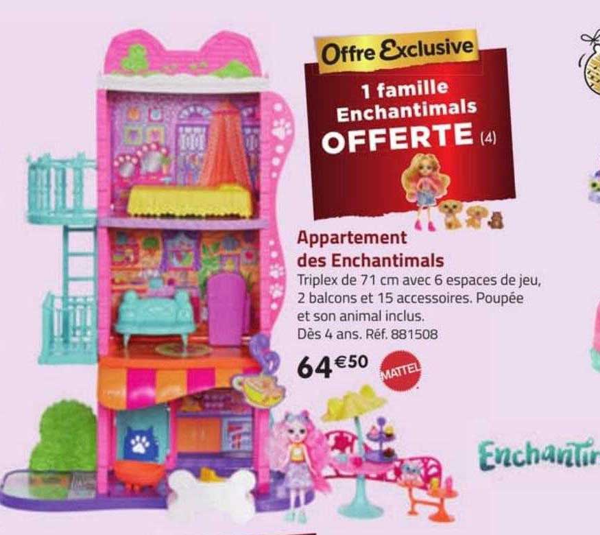 appartement des enchantimals mattel