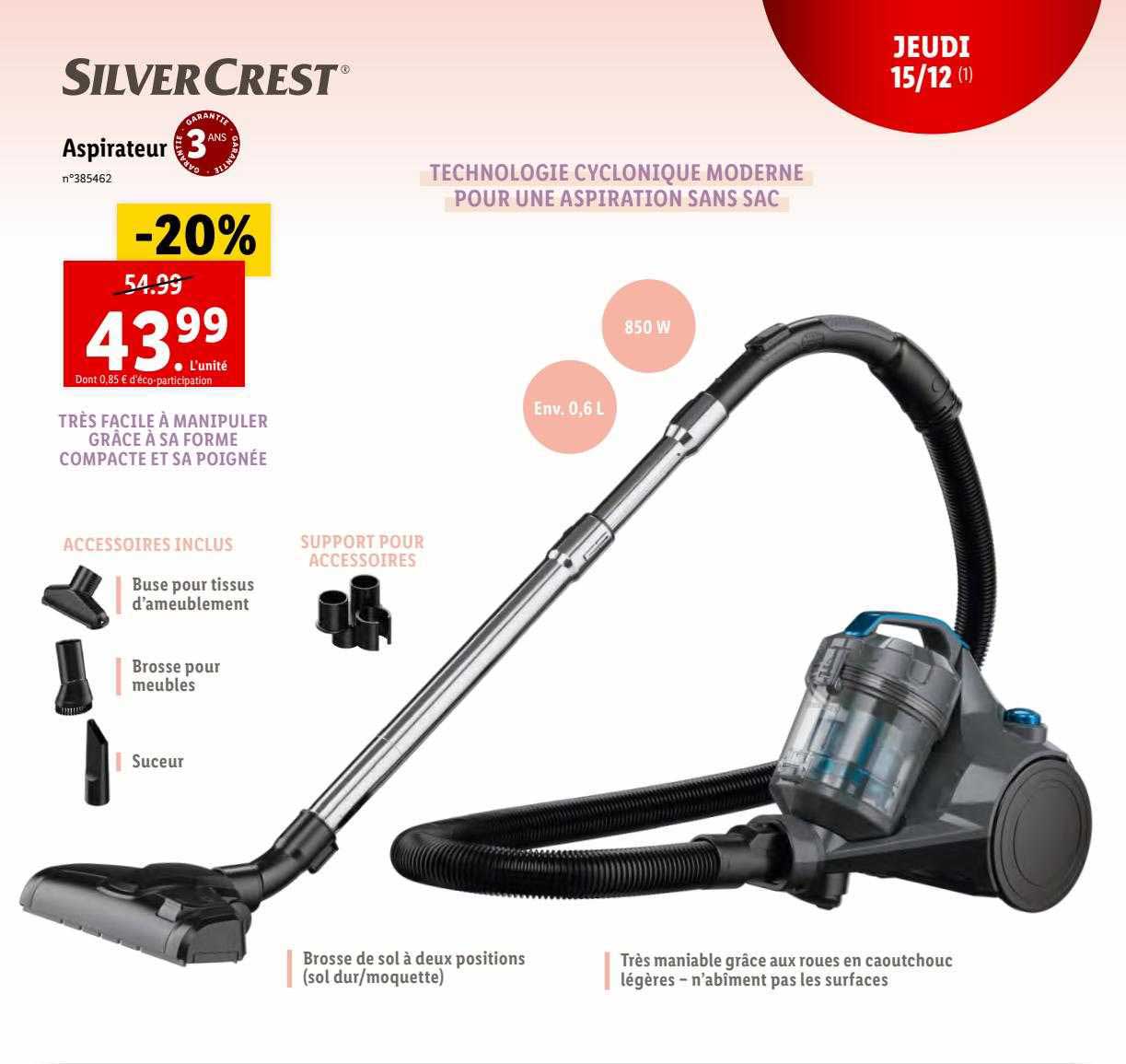 aspirateur silver crest