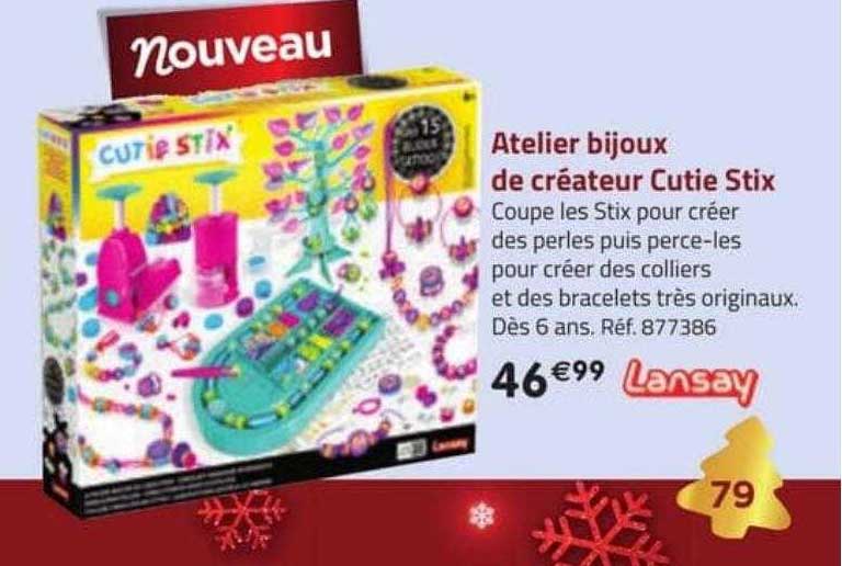atelier bijoux de créateur cutie stix lansay