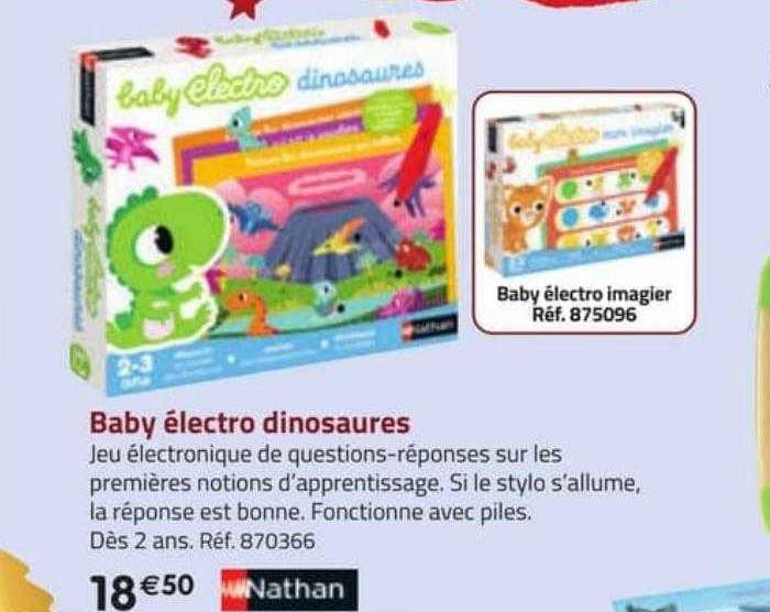 Baby électro Dinosaures Nathan