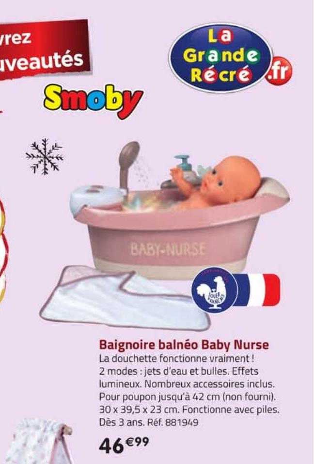baignoire balnéo baby nurse