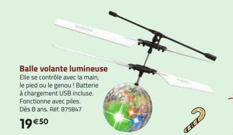 balle volante lumineuse