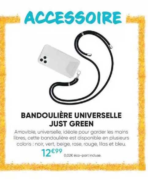 bandoulière universelle just green