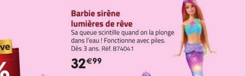 barbie sirène lumières de rêve