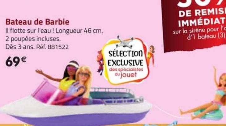 bateau de barbie