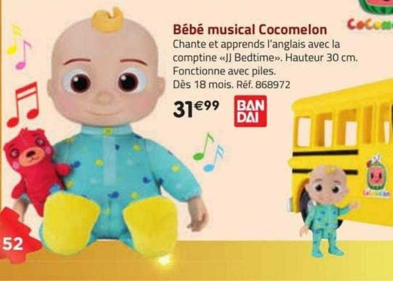 bébé musical cocomelon bandai