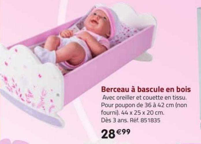 berceau à bascule en bois