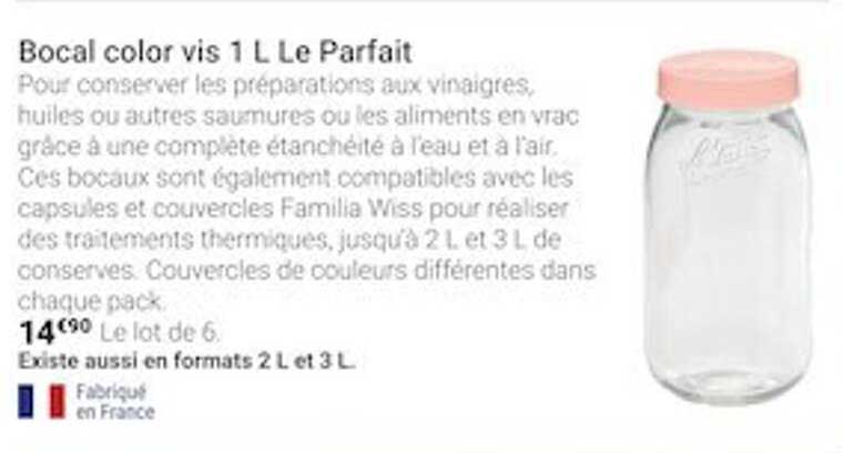Bocal Color Vis 1l Le Parfait
