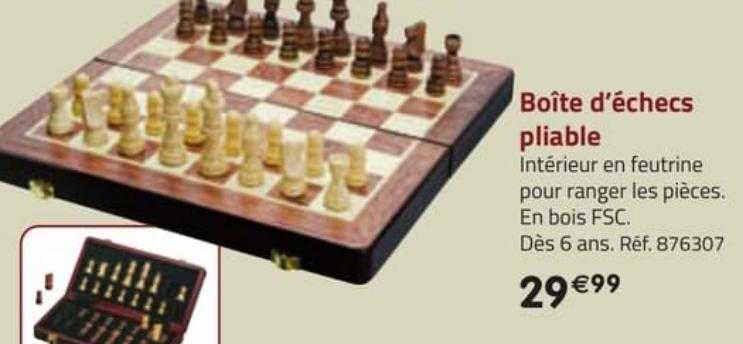 boîte d'échecs pliable