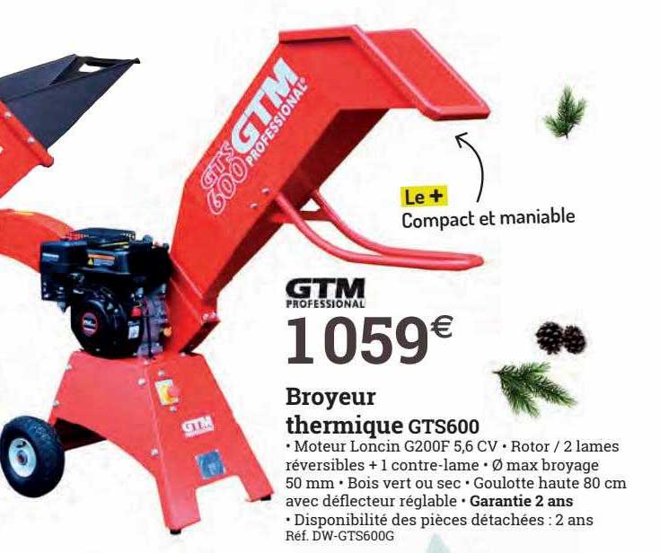 broyeur thermique gts600