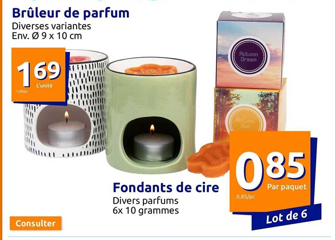 Brûleur De Parfum, Fondants De Cire