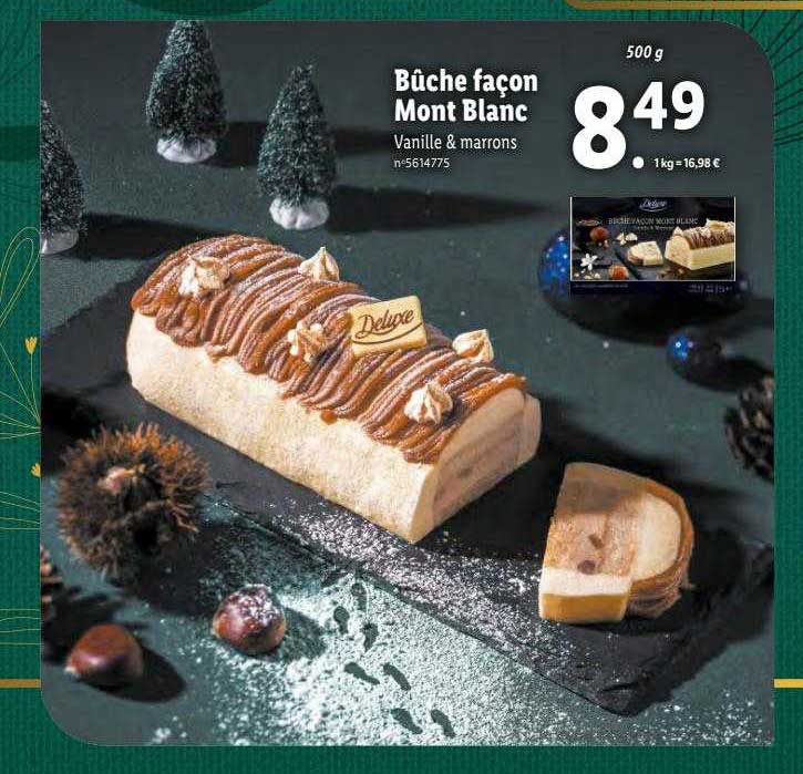 bûche façon mont blanc