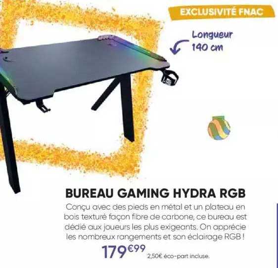 bureau gaming hydra rgb