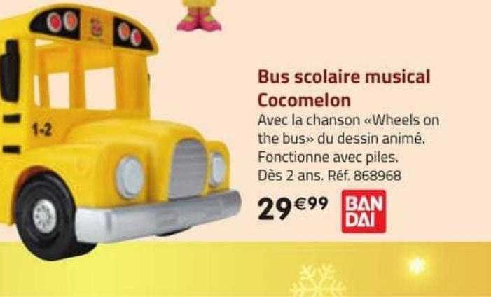 bus scolaire musical cocomelon bandai