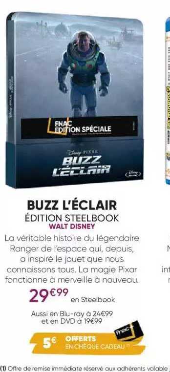 buzz l'éclair - édition steelbook - walt disney