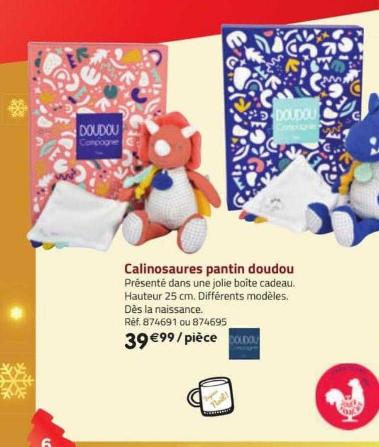 calinosaures pantin doudou