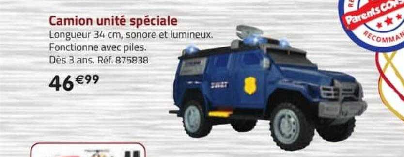 camion unité spéciale