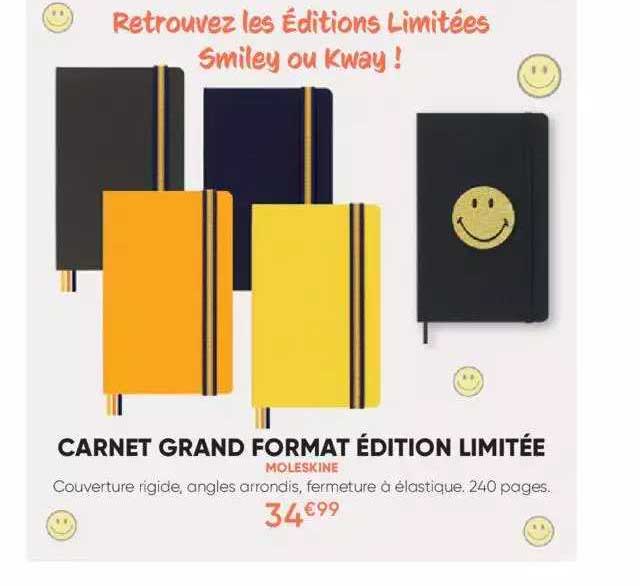 Carnet Grand Format édition Limitée Moleskine