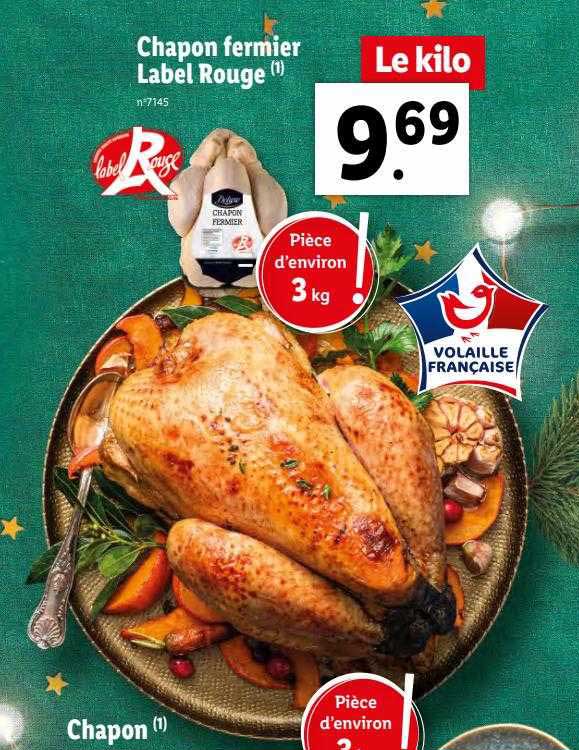 chapon fermier label rouge