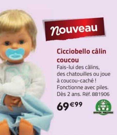 cicciobello câlin coucou