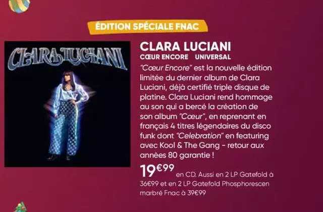 clara luciani - coeur encore - universal