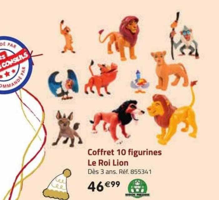 coffret 10 figurines le roi lion
