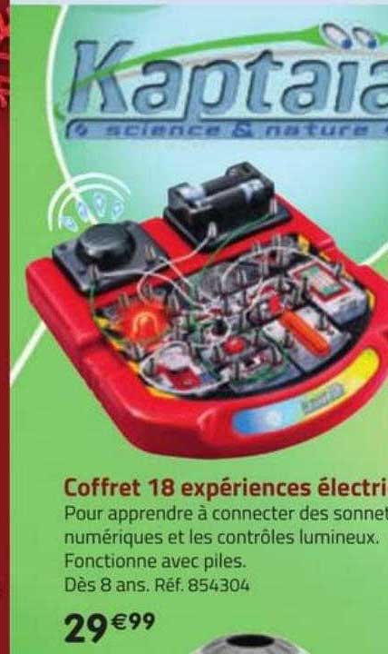 coffret 18 expériences électriques