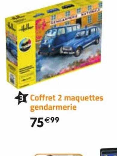 coffret 2 maquettes gendarmerie heller