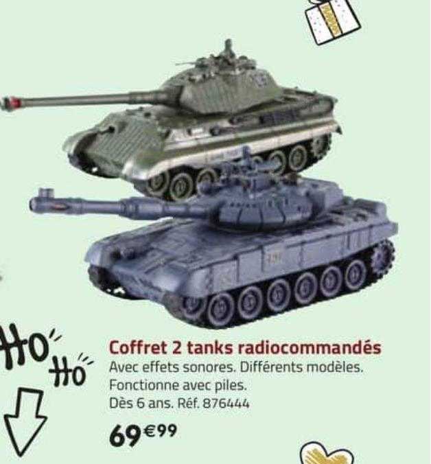 coffret 2 tanks radiocommandés