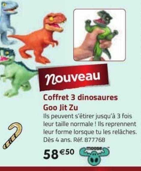 coffret 3 dinosaures goo jit zu moose