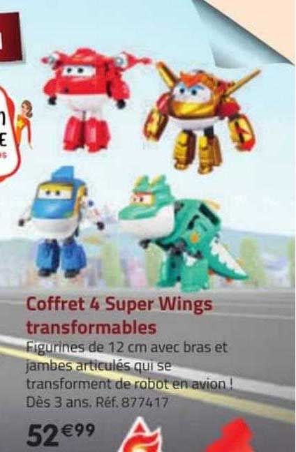 coffret 4 super wings transformables alpha group