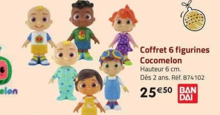 coffret 6 figurines cocomelon bandai