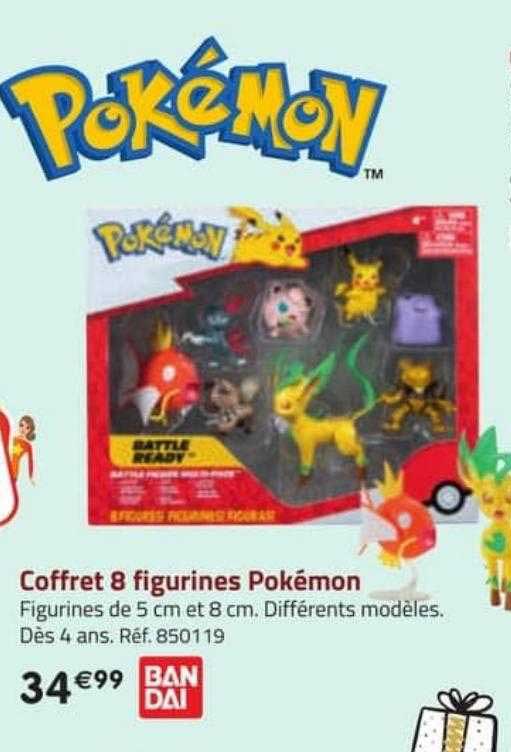 coffret 8 figurines pokémon bandai
