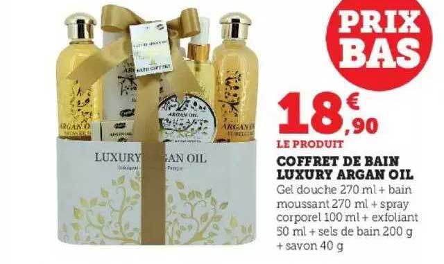 coffret de bain luxury argan oil